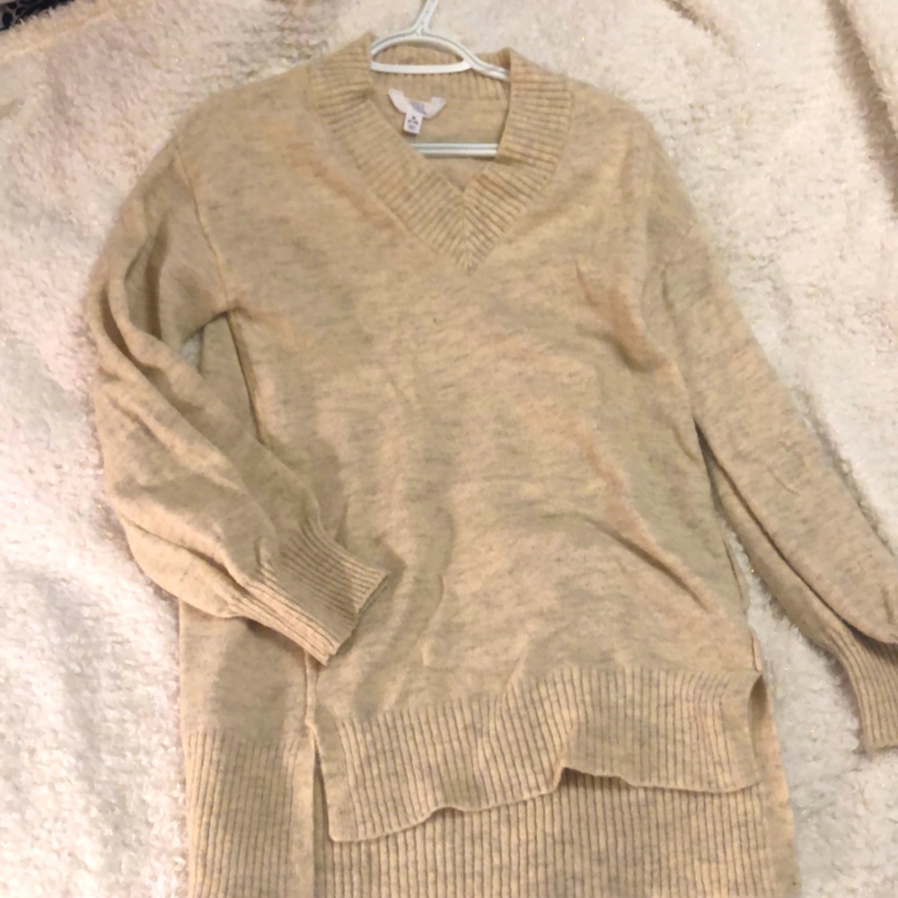 Cream long sweater